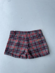 Vintage Y2K Animal tartan print wool shorts