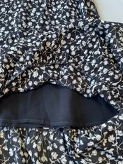 Reformation black and white floral summer dress