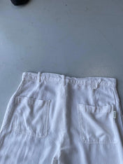Vintage y2k 00s Soulcal white linen wide leg trousers