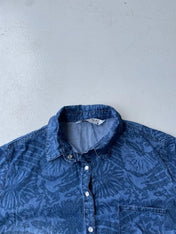 Vintage printed denim shirt