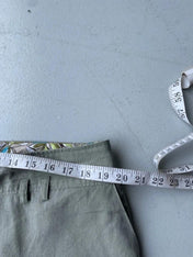 Linen capri shorts