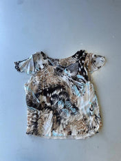 Vintage Y2K 90s cavalli inspired frill cami