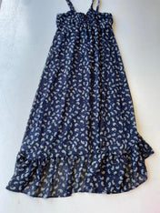 Y2K Peruna navy paisley print maxi dress