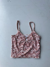 Hollister 70s print cami