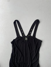 Vintage Y2K black halter neck top