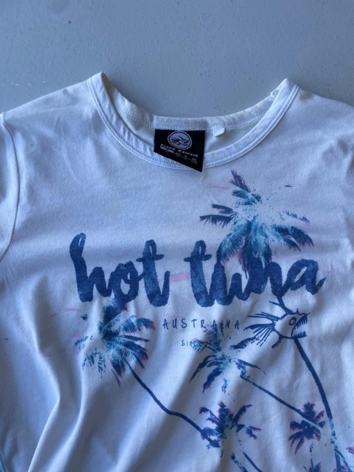 Hot Tuna white and blue graphic tee