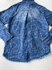 Vintage printed denim shirt