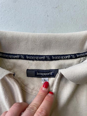 Vintage 90s beige le coq sportif polo shirt