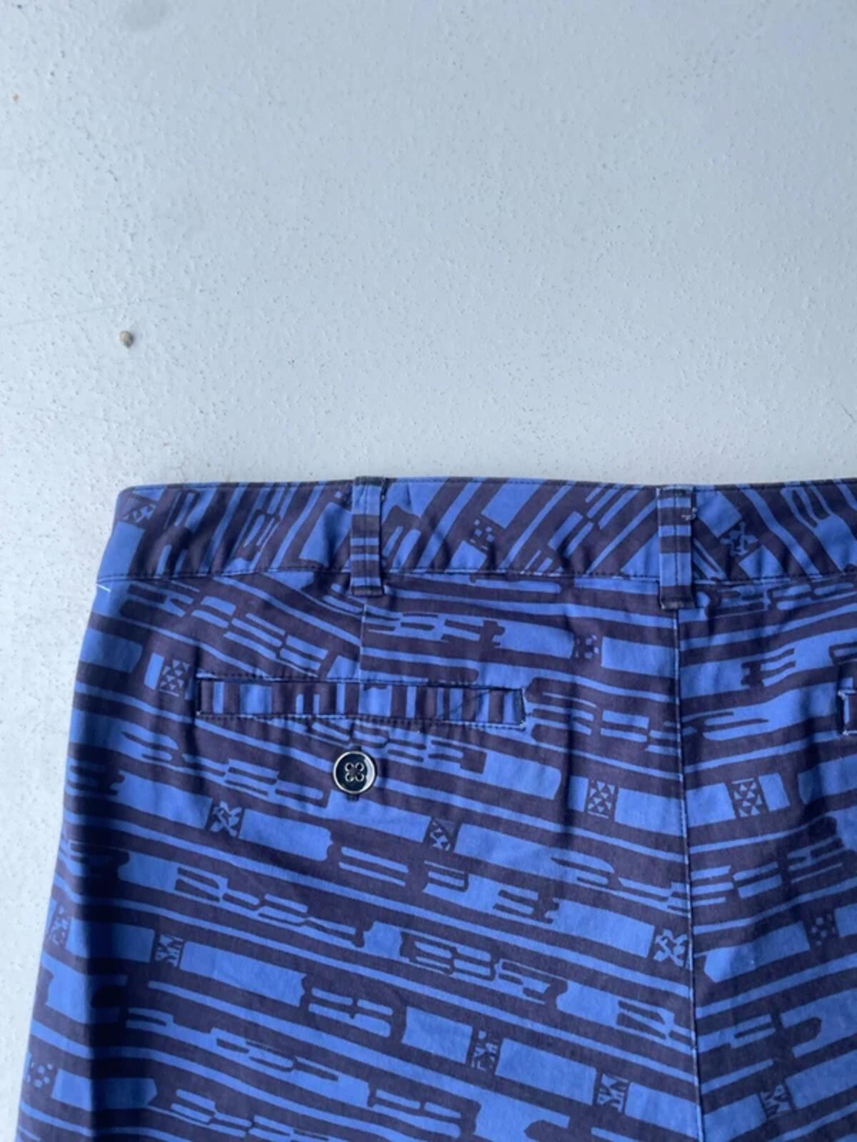 90s gap blue and black geometric print shorts