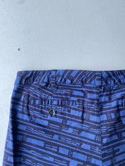 90s gap blue and black geometric print shorts