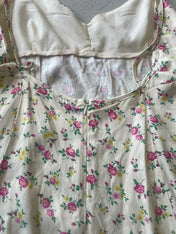 Zara yellow floral slip dress
