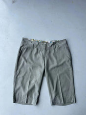 Linen capri shorts