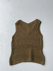 Next khaki crochet cami