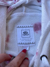 Y2K White Rip Curl zip up hoodie