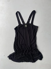 Vintage Y2K black halter neck top