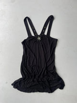 Vintage Y2K black halter neck top