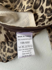 Vintage Y2K leopard print blouse