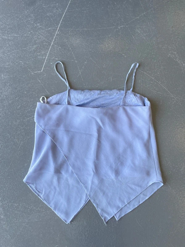 y2k pale blue beaded cami