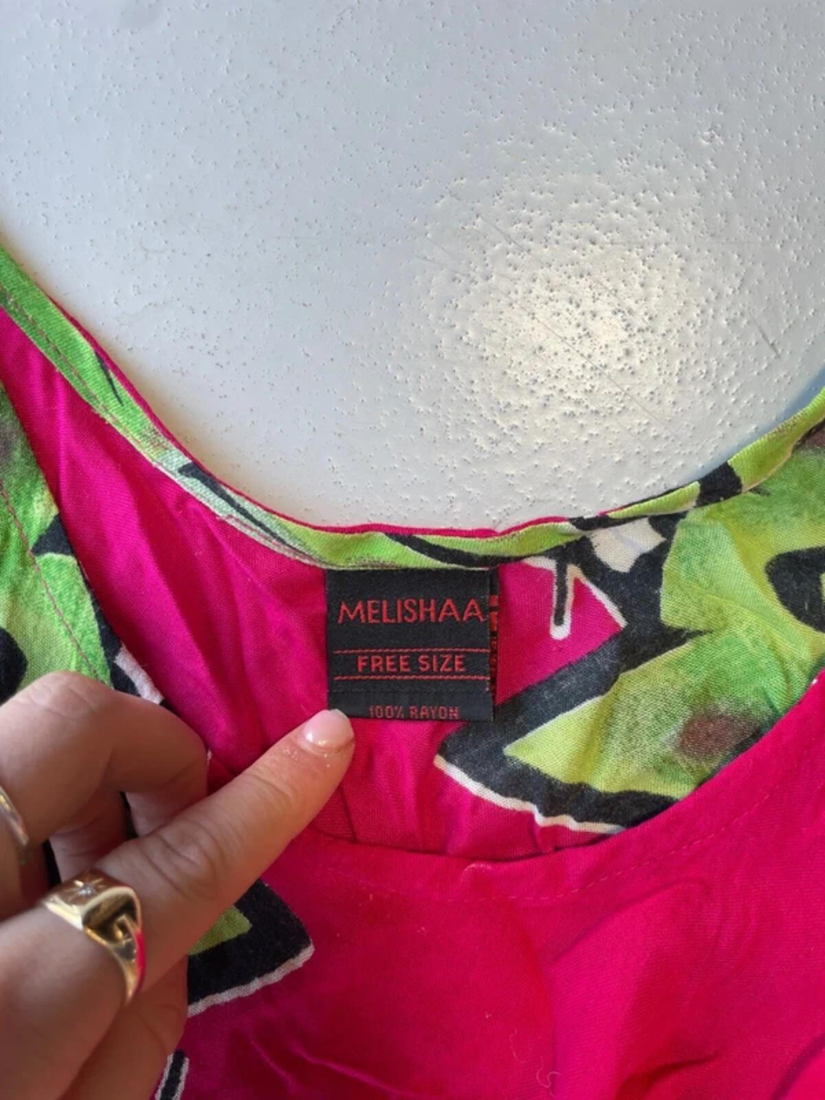 Vintage pink psychedelic floaty summer dress