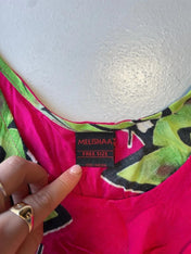Vintage pink psychedelic floaty summer dress