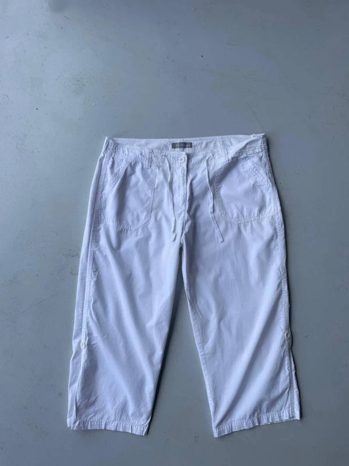 M&S white cargo capris