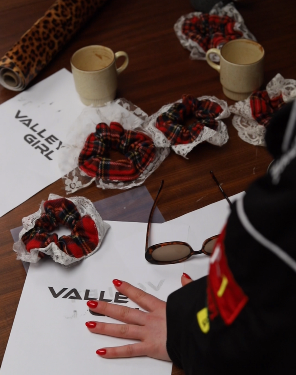 Valley Girl Tartan Scrunchie